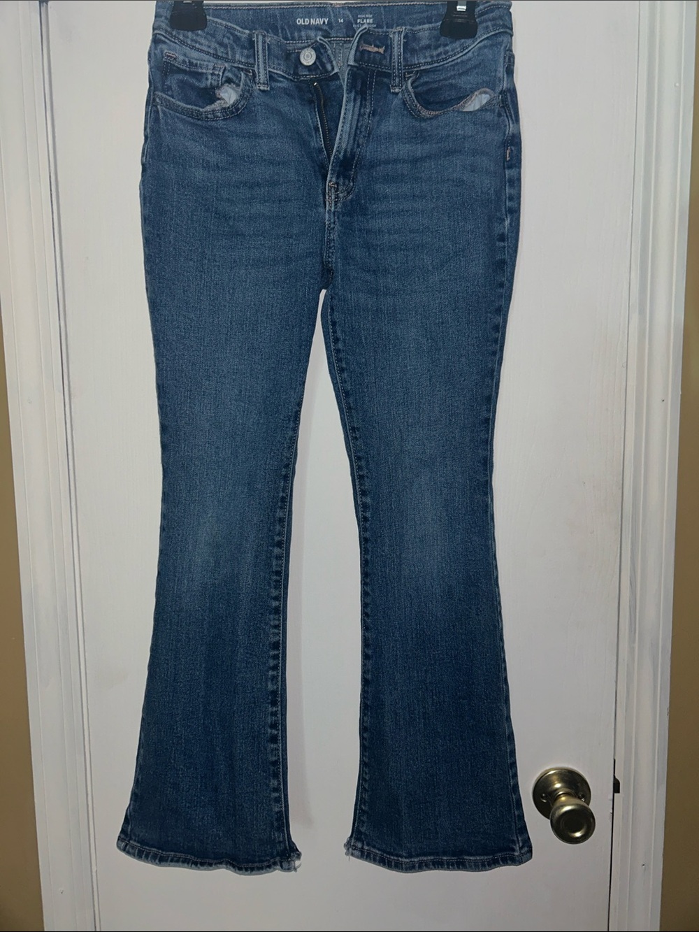 Old Navy Dark high rise Blue Flare Jeans